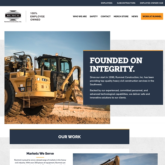 Rummel Construction website design by HireAWiz Orlando Rummel Construction website design by HireAWiz Orlando