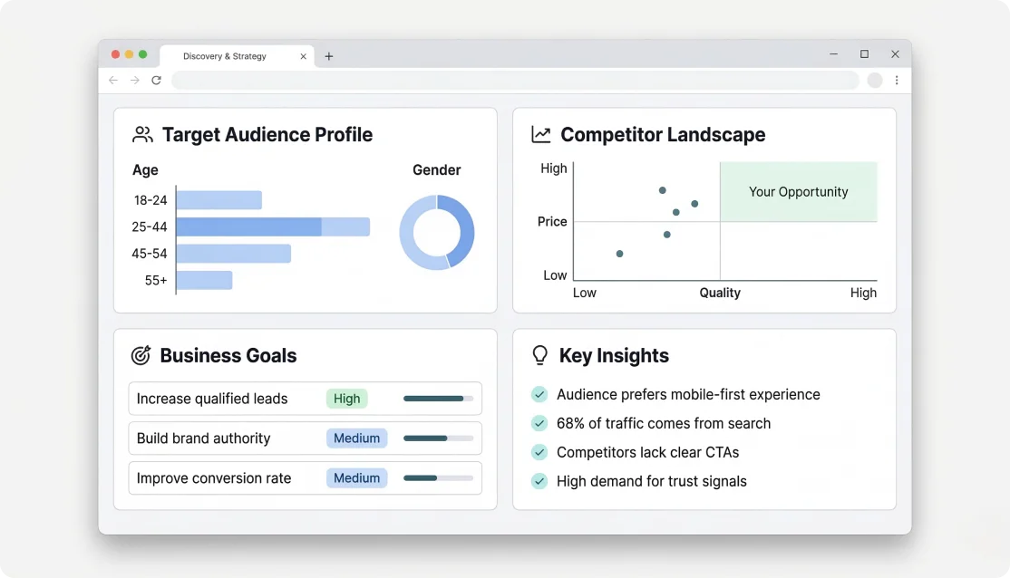 Discovery & Strategy