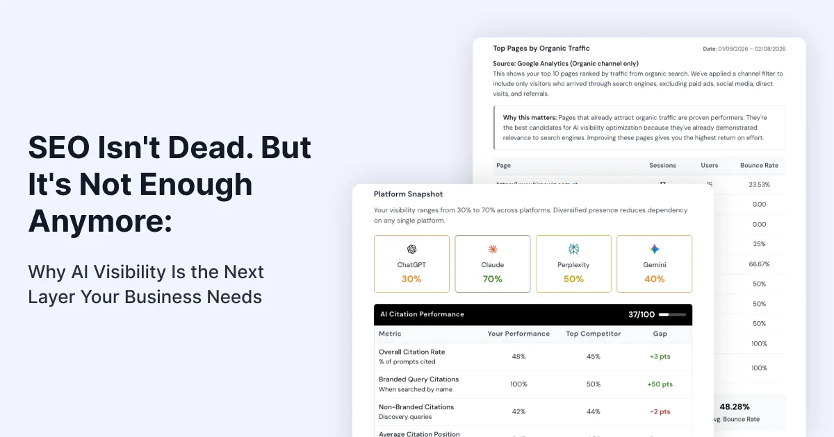 SEO Isn't Dead. But It's Not Enough Anymore: Why AI Visibility Is the Next Layer Your Business Needs