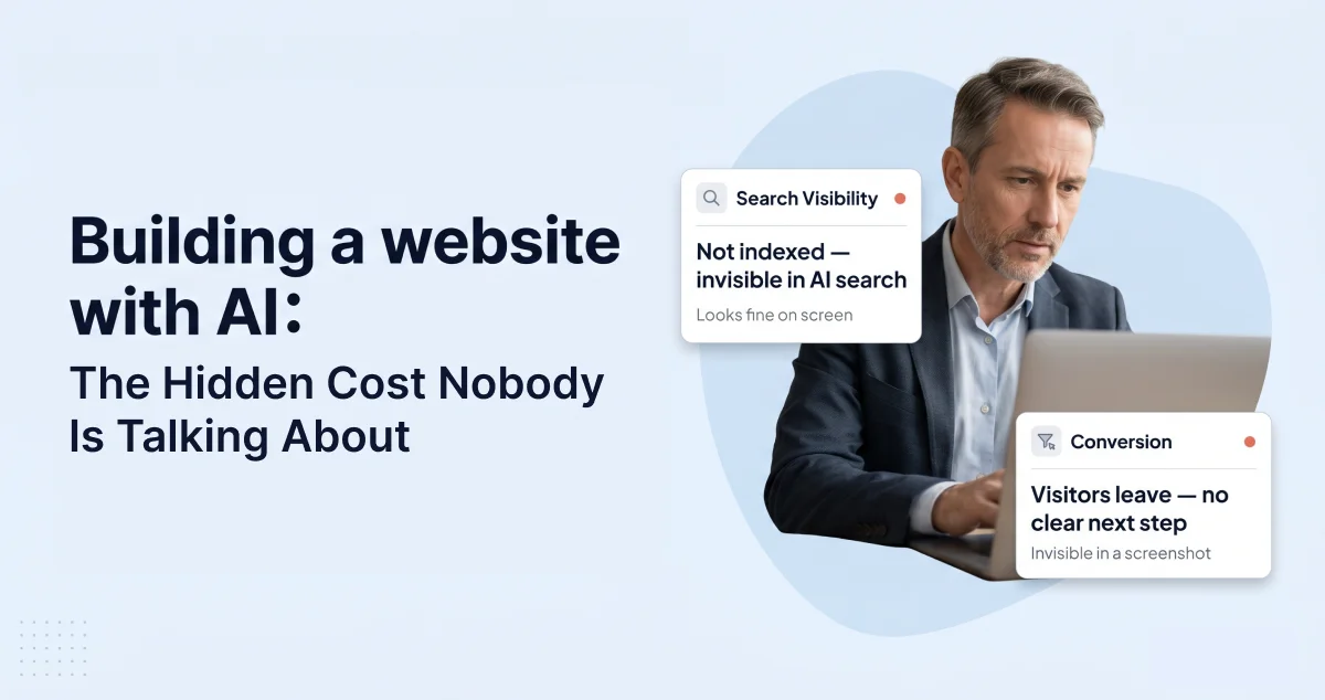 Building a Website With AI: The Hidden Cost Nobody Is Talking About Building a Website With AI: The Hidden Cost Nobody Is Talking About